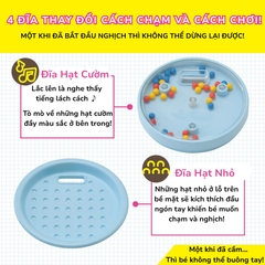 Gặm nướu đĩa tròn dành cho bé 6 tháng từ PEOPLE Nhật Bản TB164 - Giúp bé phát triển vận động tinh