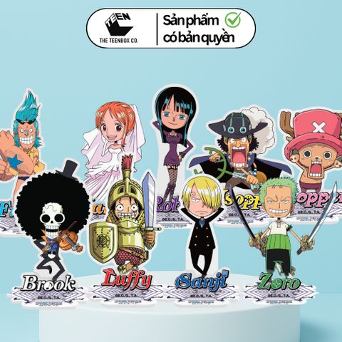 Mô Hình Chibi Acrylic One Piece – Mô Hình Anime, Decor Bàn Làm Việc, Quà Tặng Fan Anime, Chính Hãng TEENBOX