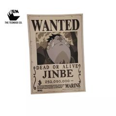 Poster Truy Nã One Piece 43x30cm – Tranh Wanted Luffy, Zoro, Nami, Robin, Boa, Chopper, Chính Hãng TEENBOX