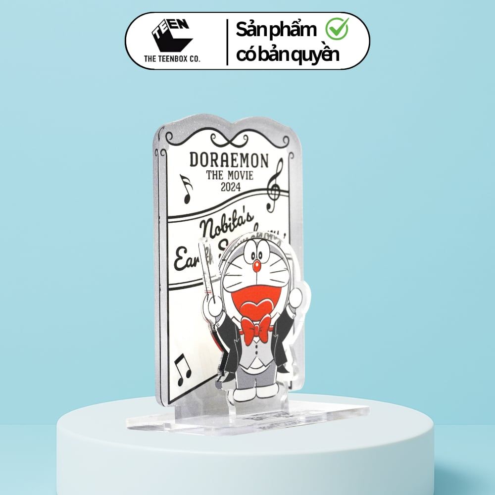 Mô Hình Mica Doraemon Phim 2024 Màu Xám 10x8cm – Standee Chính Hãng, Teenbox Phân Phối