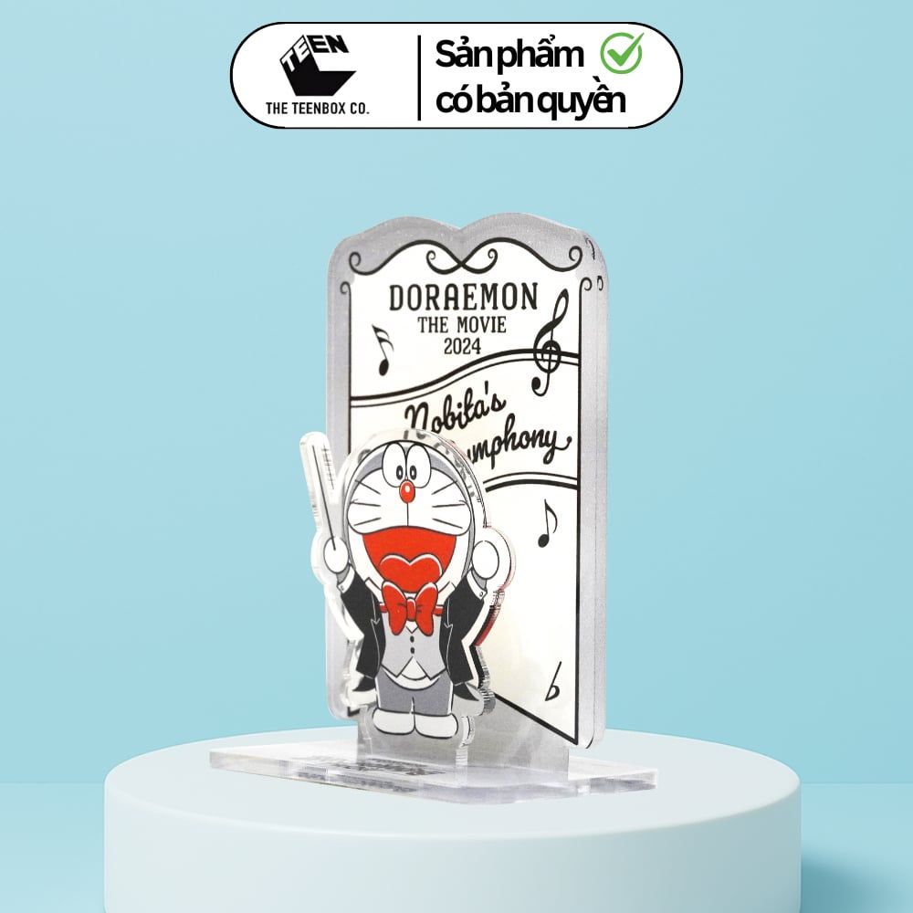Mô Hình Mica Doraemon Phim 2024 Màu Xám 10x8cm – Standee Chính Hãng, Teenbox Phân Phối