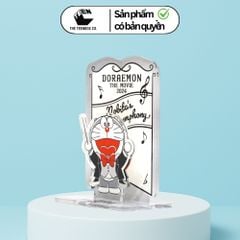 Mô Hình Mica Doraemon Phim 2024 Màu Xám 10x8cm – Standee Chính Hãng, Teenbox Phân Phối