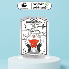 Mô Hình Mica Doraemon Phim 2024 Màu Xám 10x8cm – Standee Chính Hãng, Teenbox Phân Phối