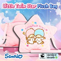 Túi Bông Little Twin Star Chính Hãng – Túi Đeo Chéo Mini 20x18cm, Bông Mềm Nhẹ, Phân Phối Teenbox