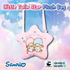 Túi Bông Little Twin Star Chính Hãng – Túi Đeo Chéo Mini 20x18cm, Bông Mềm Nhẹ, Phân Phối Teenbox