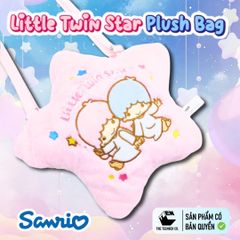 Túi Bông Little Twin Star Chính Hãng – Túi Đeo Chéo Mini 20x18cm, Bông Mềm Nhẹ, Phân Phối Teenbox