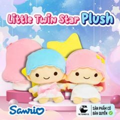 Thú Bông Little Twin Star Size S+  – Gấu Bông Sanrio Chính Hãng Cao Cấp, Quà Tặng Dễ Thương, Teenbox Phân Phối