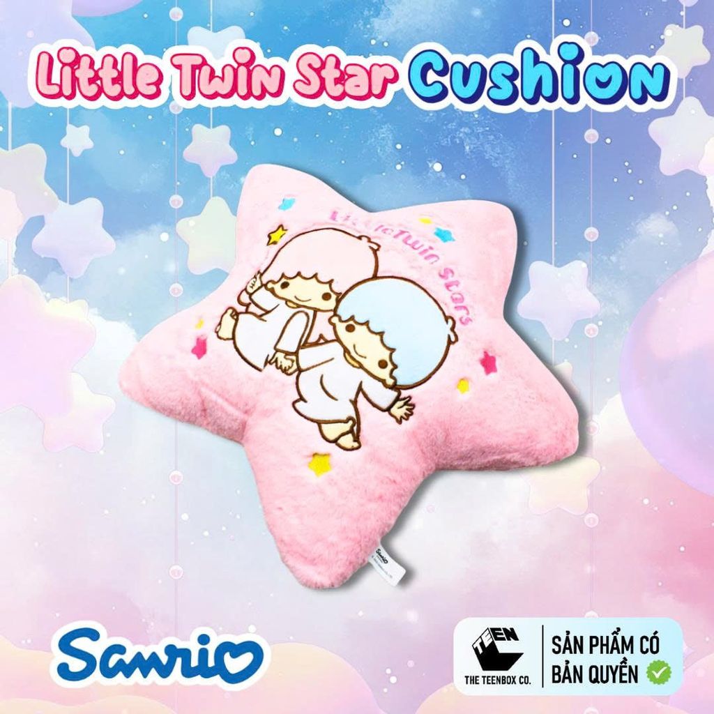 Gối Mặt Little Twin Star Chính Hãng – Gối Ôm Thú Bông Cao Cấp, Trang Trí Phòng Ngủ Dễ Thương, Teenbox Phân Phối