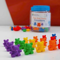 Bộ học đếm gia đình gấu | Three Bear Family® Counters, Set of 96 Learning Resources LER 0744