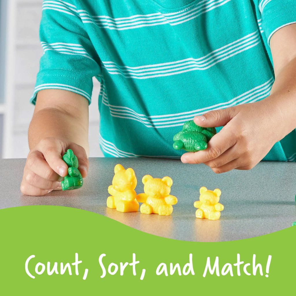 Bộ học đếm gia đình gấu | Three Bear Family® Counters, Set of 96 Learning Resources LER 0744