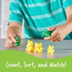 Bộ học đếm gia đình gấu | Three Bear Family® Counters, Set of 96 Learning Resources LER 0744