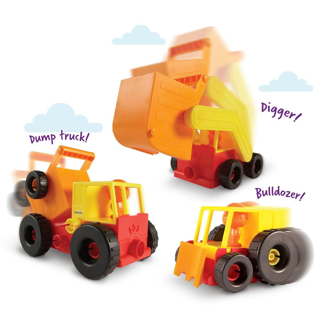 Đồ chơi dành cho bé 2 tuổi - Bộ đồ chơi xây dựng Construction Crew Learning Resources LER 2868