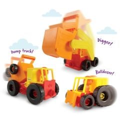 Đồ chơi dành cho bé 2 tuổi - Bộ đồ chơi xây dựng Construction Crew Learning Resources LER 2868
