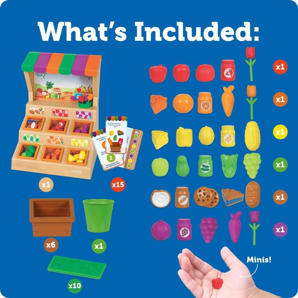 Bộ đồ chơi học phân loại, màu sắc và số đếm dành cho bé từ 3 tuổi - Learning Resources LER6822