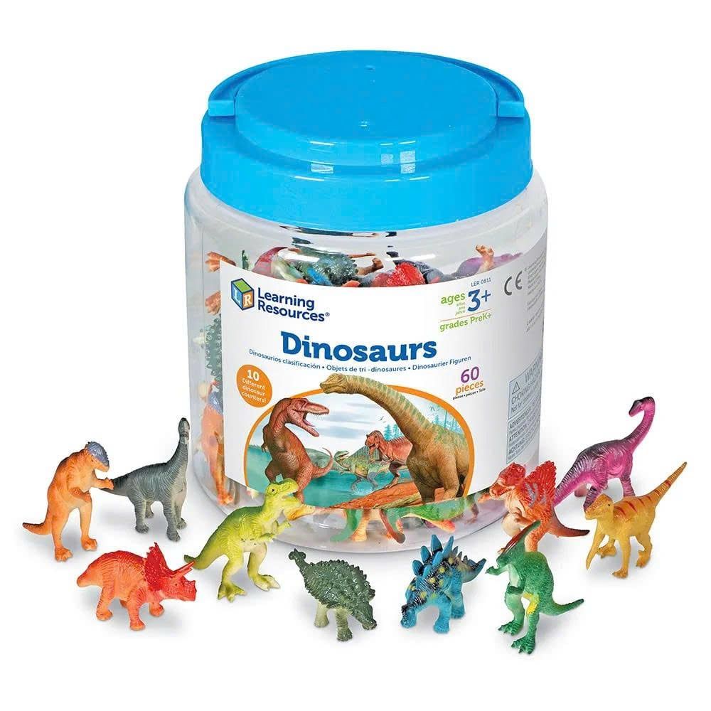 Bộ đồ chơi học đếm khủng long dành cho bé 3 tuổi - Set of 60 Learning Resources LER0811