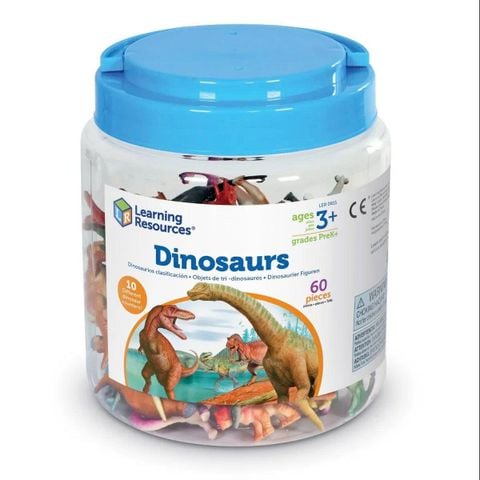 Bộ đồ chơi học đếm khủng long dành cho bé 3 tuổi - Set of 60 Learning Resources LER0811