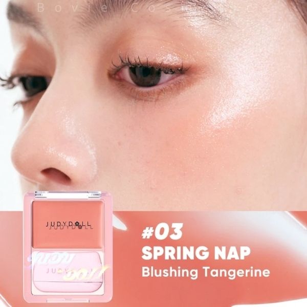 Má Hồng Kem Judy Doll glow Blush Balm 3g #03-spring nap
