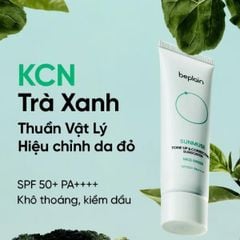 Kcn Beplain sunmuse toneup & correcting mild Green 50ml xanh nhạt