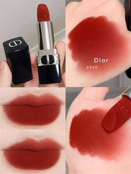 [full size] Son thỏi lì Dior Rouge Matte #840 Rayonnante -màu cam gạch fullbox