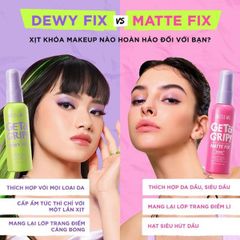 [new] Xịt Khóa Nền DAZZLE ME Get A Grip Makeup Setting Spray matte fit 60ml #hồng