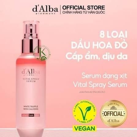 Xịt khoáng tinh chất D'Alba white truffle skin calming Hàn Quốc