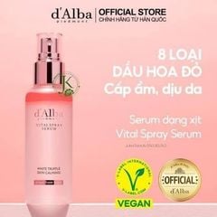Xịt khoáng tinh chất D'Alba white truffle skin calming Hàn Quốc