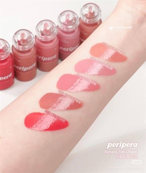 Má hồng kem Peripera Syrupy Tok Cheek 9g #05