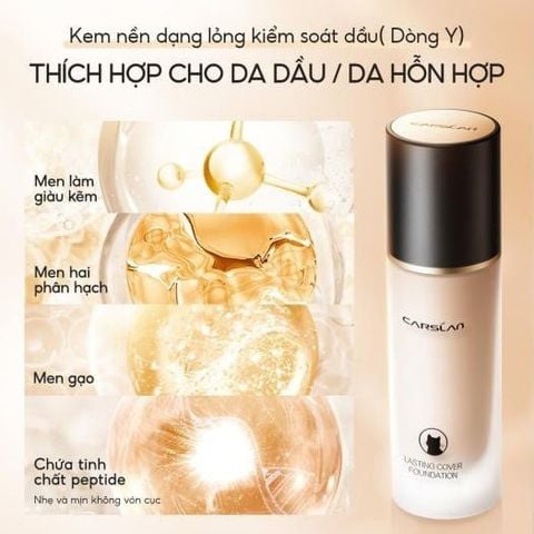 Kem Nền Carslan Lasting Cover Foundation 30g #P01