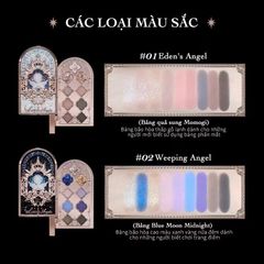 Bảng phấn mắt Hoa biếc Flower Knows little angel collection #02-thiên thần đen