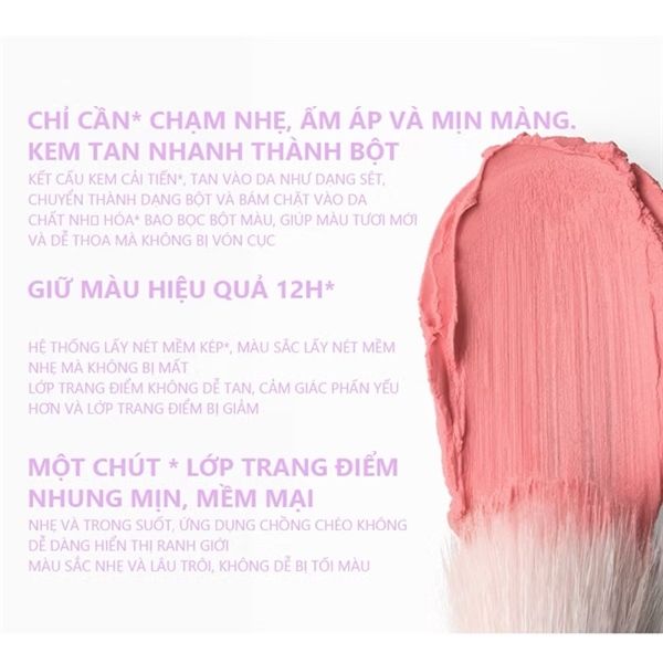 Má hồng kem IN TO YOU cream puff blush #CP04