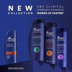 Dầu gội Head And Shoulders Mỹ Clinical Strength dành cho da dầu gàu ngứa #tím