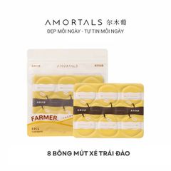 Bộ 8 Bông Mút Trang Điểm Tự Xé Amortals Puff-Hydro Edition #quả đào