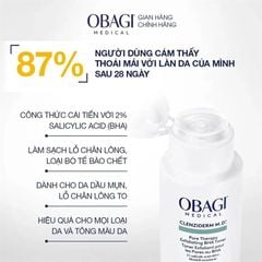[ MẪU MỚI 2025 ]toner BHA Obagi Clenziderm MD Pore Therapy kiềm dầu , giảm mụn