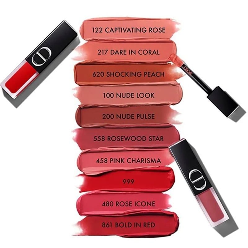 Son Kem Lì Dior Rouge Dior On Stage Ink 861 Bold In Red Màu Đỏ Lạnh