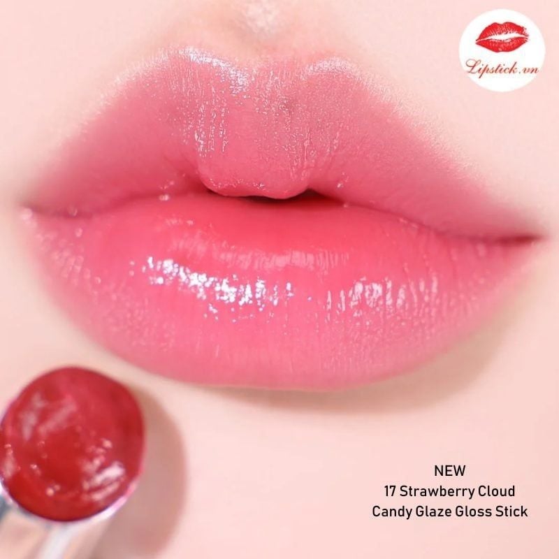 Son dưỡng YSL loveshine candy glaze #17-strawberry cloud