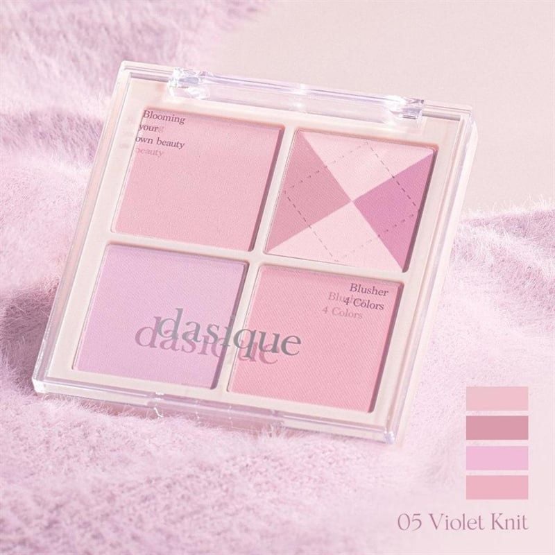 Má hồng #05 violet knit Dasique blending mood cheek 2762