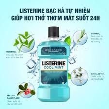 Nước Súc Miệng Listerine 750ml Cool Mint Mouthwash