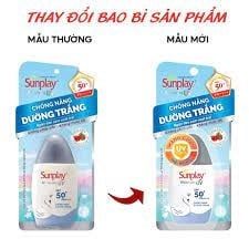 Kem Chống Nắng Sunplay Dạng Sữa Dưỡng Trắng Da UV SPF50+/PA++++ 30g