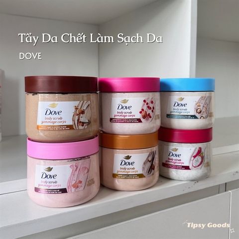 Tẩy Da Chết Dove Crushed Cherry & Chia Milk Body Scrub 425g bản mỹ# vanni