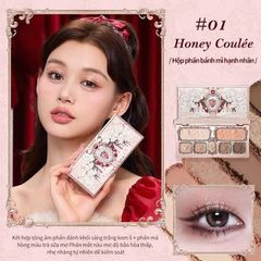 Bảng phấn mắt hoa biếc Strawberry Cupid Flower Knows #01-honey coulee