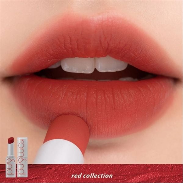 Son thỏi Romand zero matte #18 tanning red