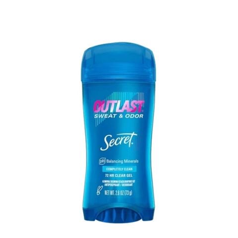 [mẫu mới ] Lăn Khử Mùi dạng gel Secret Mỹ Giảm Tiết Mồ Hội #completely clean