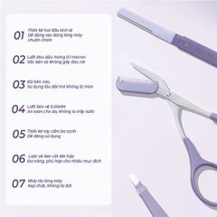 Bộ Dụng Cụ Tỉa Lông Mày Amortals Eyebrow Refining Tricmer 3-Piece Set