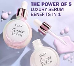 Serum dưỡng ẩm sáng da & giảm nếp nhăn OLAY SUPER SERUM 5 IN 1 BENEFIT FACE