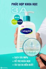 Sữa rửa mặt Cetaphil gentle exfoliating sa cleanser dành cho da mụn nhạy cảm #473ml