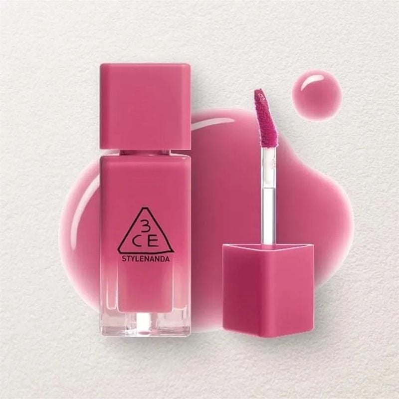 Son Bóng 3CE Gummy Oil Tint #07 Summer Bite Màu Hồng Anh Đào