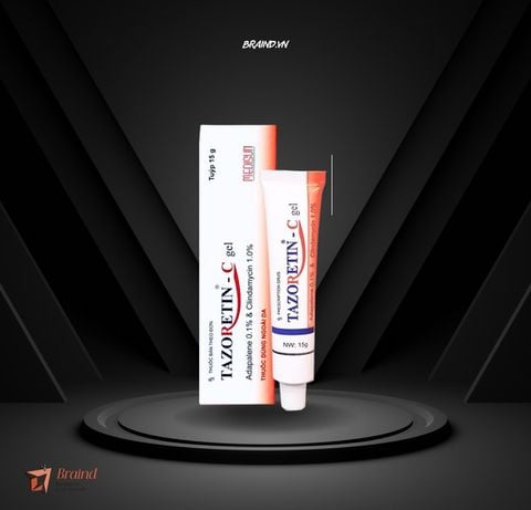 kem mụn Tazoretin-C Gel 15g - điều trị tình trạng mụn trứng cá