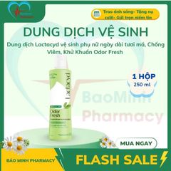 Dung dịch vệ sinh phụ nữ Lactacyd Odor Fresh 250ml