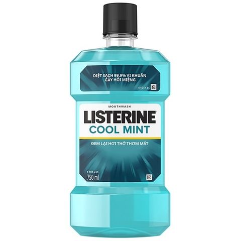 Nước Súc Miệng Listerine 750ml Cool Mint Mouthwash