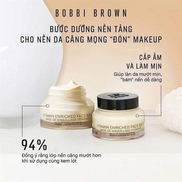 Kem Lót Dưỡng Ẩm Bobbi Brown Vitamin Enriched Face Base Duo 50ml